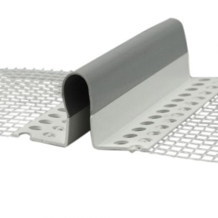 PVC hálós sarokdilatációs profil 2 m/db